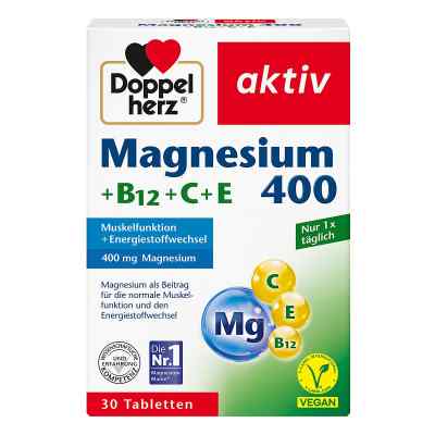 Doppelherz Magnesium 400+B12+C+E Tabletten 30 stk von Queisser Pharma GmbH & Co. KG PZN 11100302