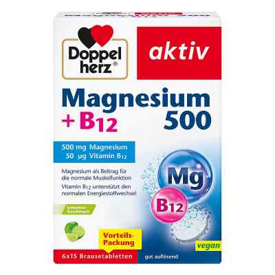 Doppelherz Magnesium 500+b12 Brausetabletten 6X15 stk von Queisser Pharma GmbH & Co. KG PZN 19288535