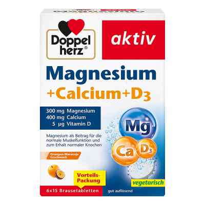 Doppelherz Magnesium+calcium+d3 Brausetabletten 6X15 stk von Queisser Pharma GmbH & Co. KG PZN 19068880