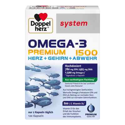 Doppelherz Omega-3 Premium 1500 System Kapseln