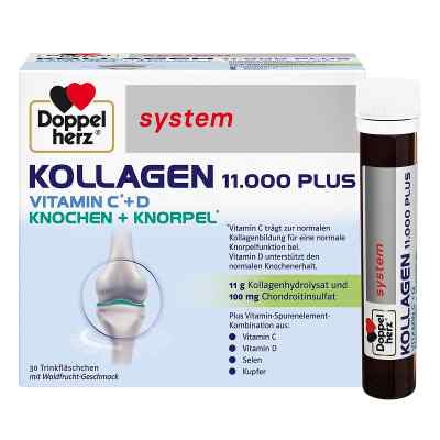 Doppelherz system Kollagen 11.000 Plus 30X25 ml von Queisser Pharma GmbH & Co. KG PZN 07625039