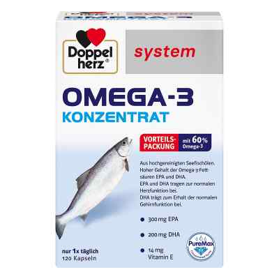 Doppelherz system Omega-3 Konzentrat 120 stk von Queisser Pharma GmbH & Co. KG PZN 07625016
