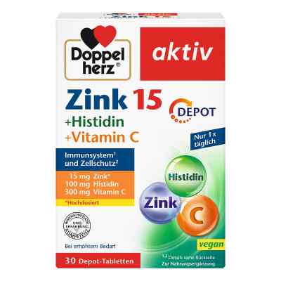 Doppelherz Zink + Histidin + Vitamin C Depot Tabletten 30 stk von Queisser Pharma GmbH & Co. KG PZN 02898732