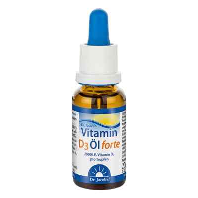 Dr. Jacob’s Vitamin D3 Öl forte 640 Tropfen 2000 I.E 20 ml von Dr.Jacobs Medical GmbH PZN 13784902
