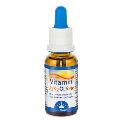 Dr. Jacob's Vitamin D3K2 Öl forte 2000 IE D3+K2 hochdosiert
