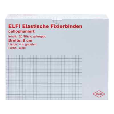 Dracoelfi elastisch Fixierbinde 8 cmx4 m gekrep.cello 1 stk von Dr. Ausbüttel GmbH & Co. KG PZN 00736190