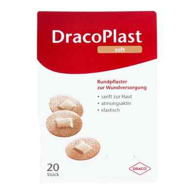 Dracoplast Soft Rundpflaster hautfarben 2,2cm 20 stk von Dr. Ausbüttel & Co. GmbH PZN 09513563