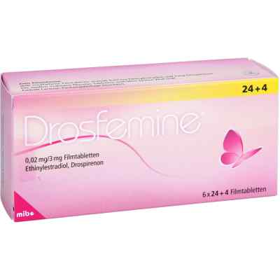 Drosfemine 0,02mg/3mg 6X28 stk von MIBE GmbH Arzneimittel PZN 10276571