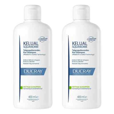 Ducray Doppelpack (Shampoo Fettige Schuppen) 2x400 ml von PIERRE FABRE DERMO KOSMETIK GmbH PZN 08104277