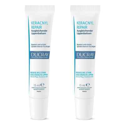 Ducray Keracnyl Repair Lippenbalsam 2x15 ml von PIERRE FABRE DERMO KOSMETIK GmbH PZN 08104989