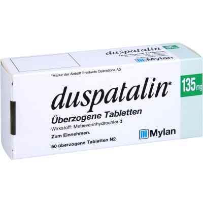 Duspatalin 135 mg überzogene Tabletten 50 stk von EMRA-MED Arzneimittel GmbH PZN 01184700