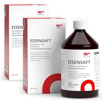 Eisensaft mit Vitamin B und C von apodiscounter 2x500 ml von apo.com Group GmbH PZN 08101870