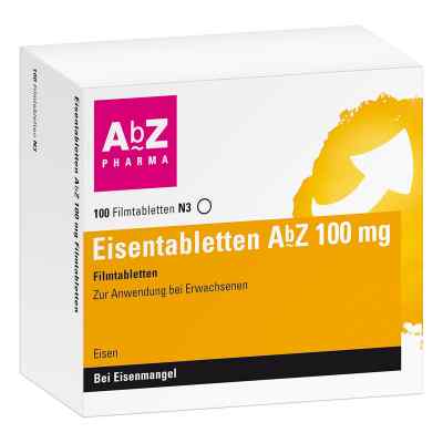 Eisentabletten AbZ 100mg 100 stk von AbZ Pharma GmbH PZN 06683767