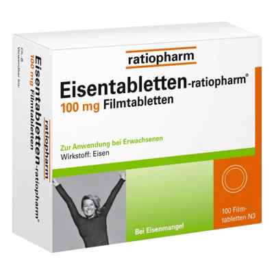 Eisentabletten-ratiopharm 100mg 100 stk von ratiopharm GmbH PZN 06958543
