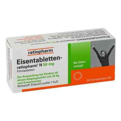 Eisentabletten-ratiopharm N 50mg 50 stk von ratiopharm GmbH PZN 06957696