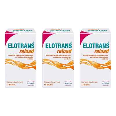 Elotrans Reload Elektrolyt-Pulver mit Vitaminen 3x15X7.57 g von STADA Consumer Health Deutschland GmbH PZN 08103196