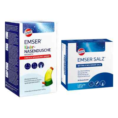 Emser Kinder-Nasendusche Nasanita + Emser Salz im Beutel 1,475g 1 Set von Uriach Germany GmbH PZN 08107587