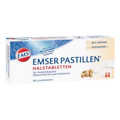 Emser Pastillen Halstabletten mit Ingwer zuckerfrei