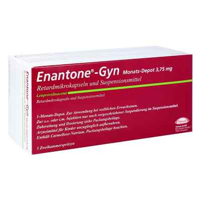 Enantone-gyn Monats-depot 3,75 mg 2-kammerspr.rms 3 stk von TAKEDA GmbH PZN 00647374