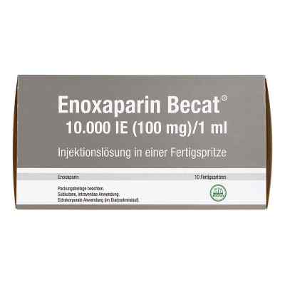 Enoxaparin Becat 10.000 I.e. 100mg/ml iniecto -lsg.fs 10 stk von ROVI GmbH PZN 17976478