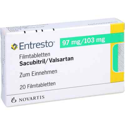 Entresto 97 mg/103 mg Filmtabletten 20 stk von NOVARTIS Pharma GmbH PZN 11536152