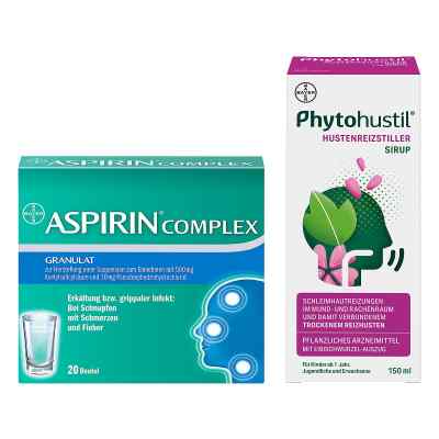 Erkältungs-Set: Aspirin Complex + Phytohustill Hustenreizstiller
