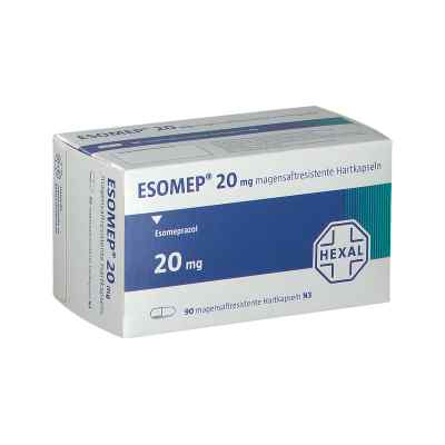 Esomep 20 mg magensaftresistente Hartkapseln 90 stk von Hexal AG PZN 07402115