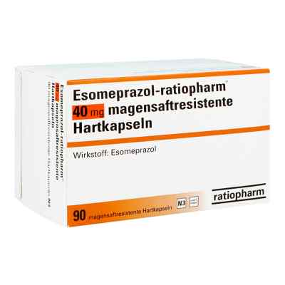 Esomeprazol-ratiopharm 40mg 90 stk von ratiopharm GmbH PZN 06456818