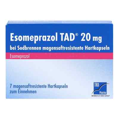 Esomeprazol TAD 20mg bei Sodbrennen 7 stk von TAD Pharma GmbH PZN 10963372