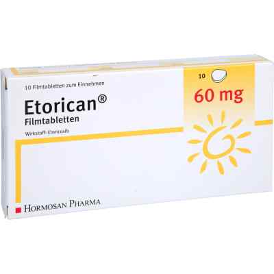 Etorican 60 mg Filmtabletten 10 stk von HORMOSAN Pharma GmbH PZN 12652564