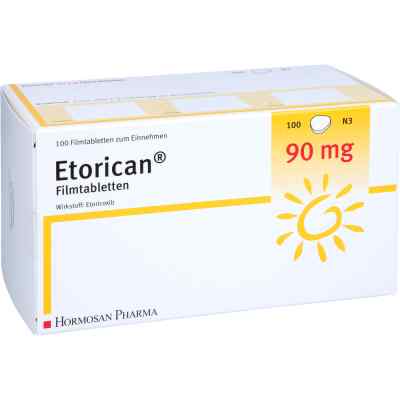 Etorican 90 mg Filmtabletten 100 stk von HORMOSAN Pharma GmbH PZN 12652481