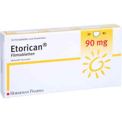 Etorican 90 mg Filmtabletten 20 stk von HORMOSAN Pharma GmbH PZN 12652469