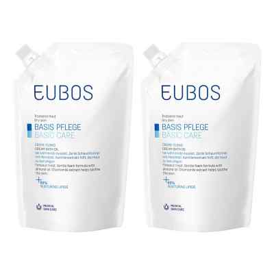 Eubos Cremeölbad Nachfüllpackung 2x400 ml von Dr. Hobein (Nachf.) GmbH PZN 08103064