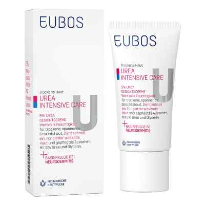 Eubos Trockene Haut Urea 5% Gesichtscreme 50 ml von Dr.Hobein (Nachf.) GmbH PZN 03447500