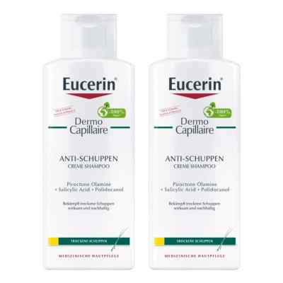 Eucerin Dermocapillaire Anti-Schuppen Creme Shampoo 2x250 ml von Beiersdorf AG Eucerin PZN 08104759