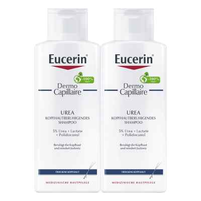 Eucerin DermoCapillaire Urea Kopfhautberuhigendes Shampoo Doppel 2X250 ml von Beiersdorf AG Eucerin PZN 19491443