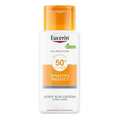Eucerin Sun Sensitive Protect Body Lotion Extra Light LSF 50+ 150 ml von Beiersdorf AG Eucerin PZN 03815725