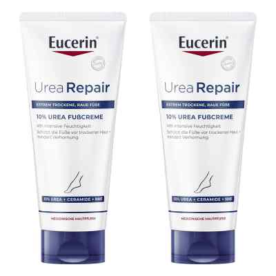 Eucerin Urea Repair Plus Fusscreme 10% 2x100 ml von Beiersdorf AG Eucerin PZN 08102734