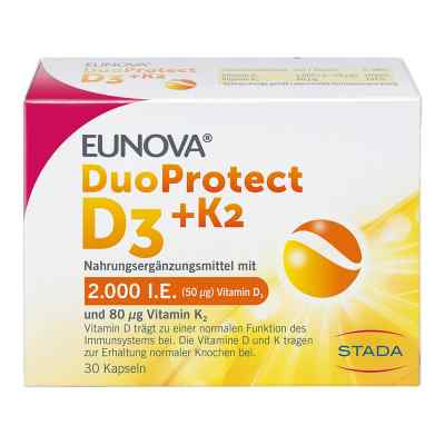 EUNOVA DuoProtect Vitamin D3+K2 2000IE/80UG 30 stk von STADA GmbH PZN 14133532