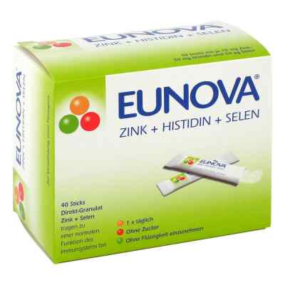 Eunova Zink+histidin+selen Beutel 40 stk von HERMES Arzneimittel GmbH PZN 09772460
