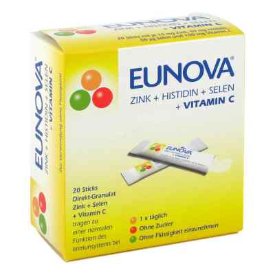Eunova Zink+histidin+selen+vitamin C Beutel 20 stk von HERMES Arzneimittel GmbH PZN 09772477