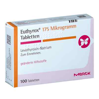 Euthyrox 175 Mikrogramm Tabletten 100 stk von Merck Healthcare Germany GmbH PZN 02754826