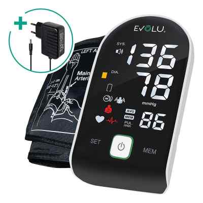 Evolu Intelligent Oberarm-Blutdruckmessgerät Black
