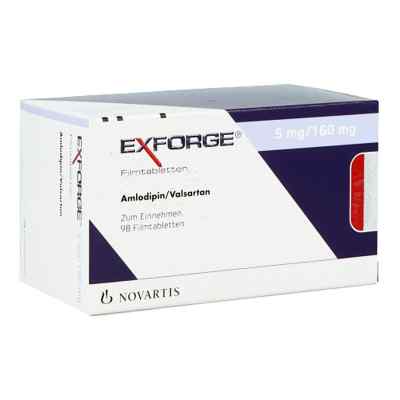 Exforge 5 mg/160 mg Filmtabletten 98 stk von NOVARTIS Pharma GmbH PZN 00581422