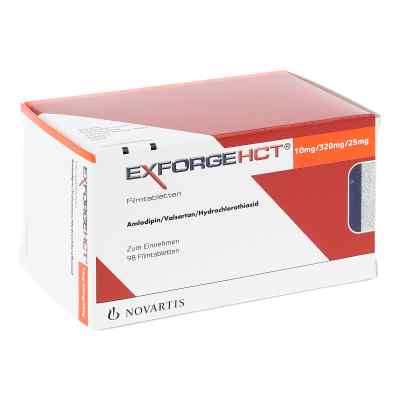 Exforge Hct 10 mg/320 mg/25 mg Filmtabletten 98 stk von NOVARTIS Pharma GmbH PZN 05112324