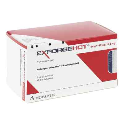 Exforge HCT 5mg/160mg/12,5mg 98 stk von NOVARTIS Pharma GmbH PZN 05111253