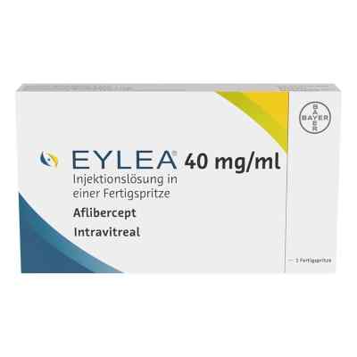 Eylea 40 mg/ml Injektionslösung in einer Fertigspritze 1 stk von Bayer Vital GmbH GB Pharma PZN 15433118