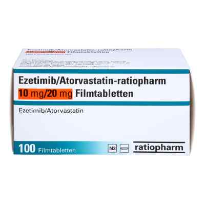 Ezetimib/atorvastatin-ratiopharm 10 Mg/20 Mg Fta 100 stk von ratiopharm GmbH PZN 16852484