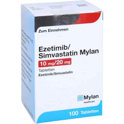 Ezetimib/simvastatin Mylan 10 mg/20 mg Tabletten 100 stk von Viatris Healthcare GmbH PZN 13857044