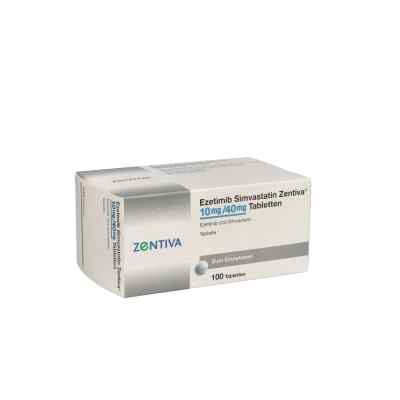 Ezetimib Simvastatin Zentiva 10 mg/40 mg Tabletten 100 stk von Zentiva Pharma GmbH PZN 14221182